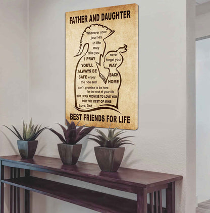 Personalized Family Poster Canvas Never Forget Your Way Back Home To My Son Gift From Dad Gift For Your Son