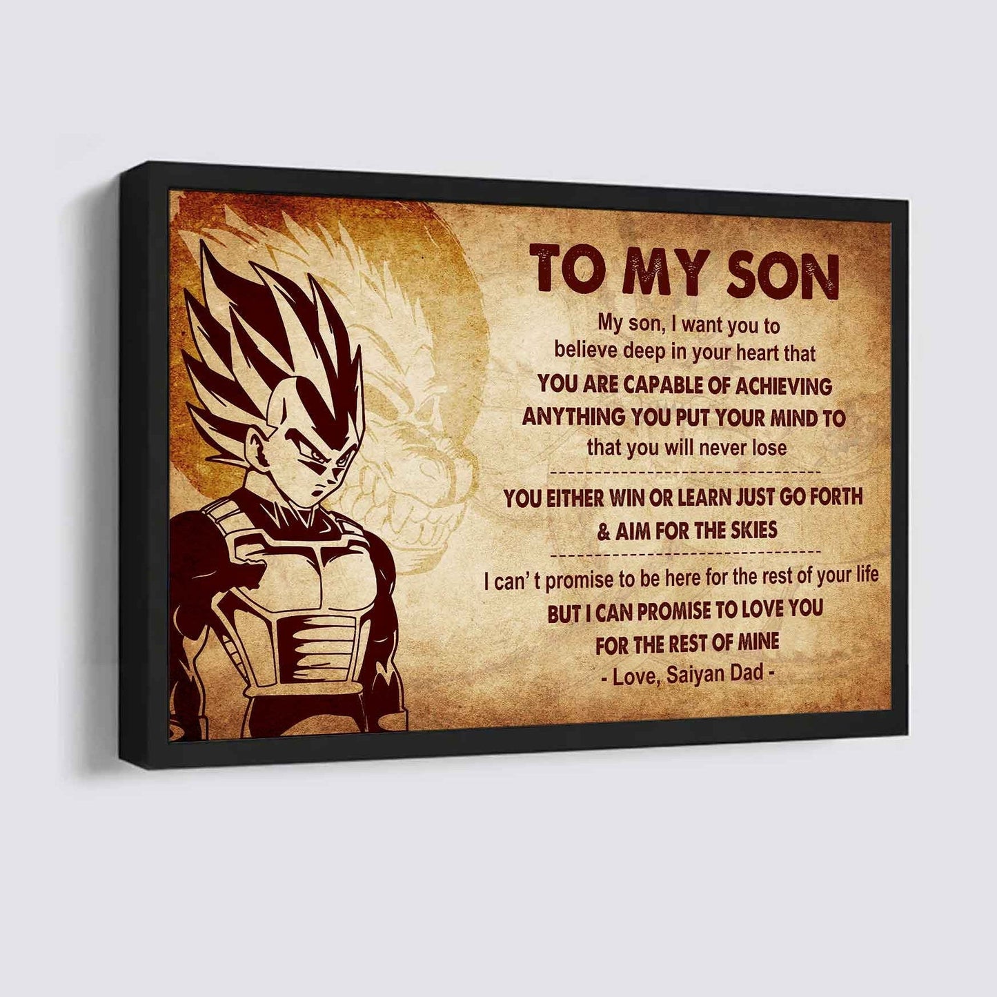 Samurai Poster Canvas You Will Never Lose You Either Win Or Learn From Dad To Son