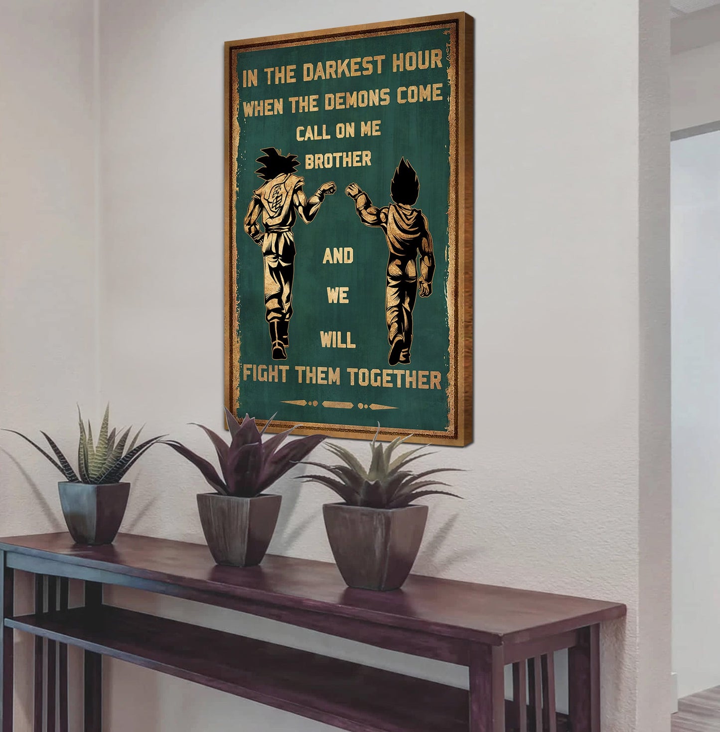 Brother Canvas Wall Art Call On Me Brother And We Will Fight Them Together Gift For Your Friend