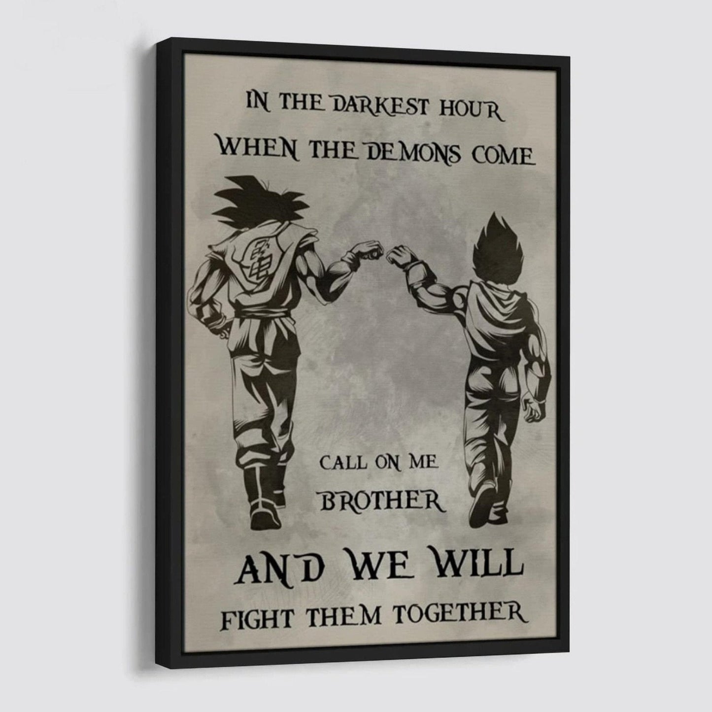 DRB Canvas Wall Art Call On Me Brother And We Will Fight Them Together Gift For Your Friend